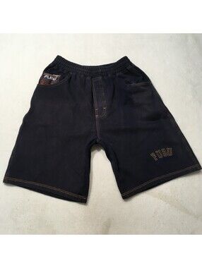 Fubu Jeans tech fleece soft Shorts Men Size Xl Streetwear Hip Hop Blue